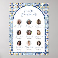 Amalfi Blue Tile Meet The Bridesmaids Bride Shower