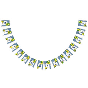 Amalfi blue tiles lemons miss to mrs 7 letter name bunting flags