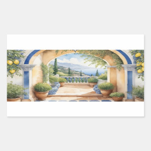 Amalfi Coast Archway Mediterranean view Sticker