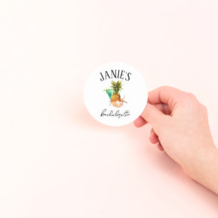 Amalfi Coast Bachelorette Party   Beach Bach Party Classic Round Sticker