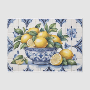 Amalfi Coast Bowl of Lemons  Tissue Paper