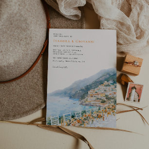 Amalfi Coast Destination Wedding Invitation