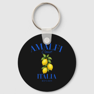 Amalfi Coast Italia Lemons Summer Travel Vacation  Keychain