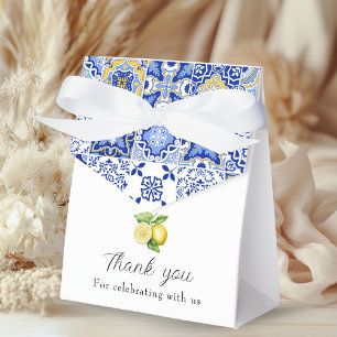 Amalfi Coast Italian Baby Shower Favor Box