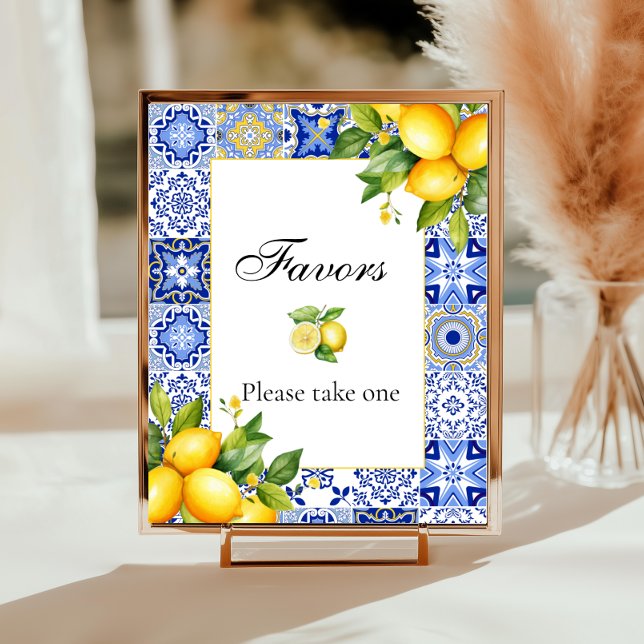 Amalfi Coast Italian Baby Shower Favours  Poster (Creator Uploaded)