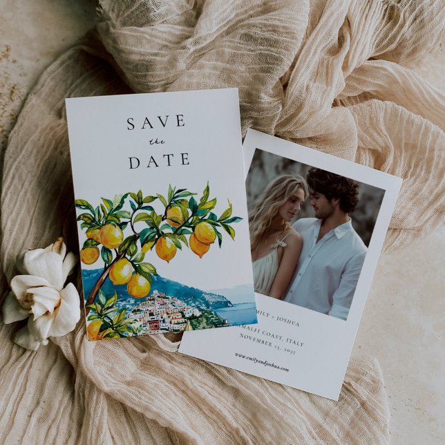 Amalfi Coast Italian Wedding Save The Date (Creator Uploaded)
