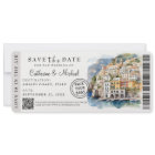 Amalfi Coast Italy Boarding Pass Destination