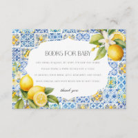 Amalfi Coast Italy Livres pour Baby Invitation Ins