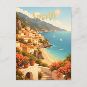  Amalfi Coast Italy Postcard