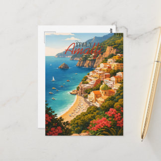 Amalfi Coast Italy Postcard