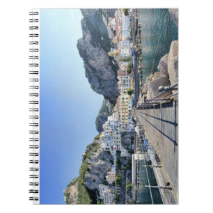 Amalfi Coast, Italy postcard Amalfi, capri, Notebook