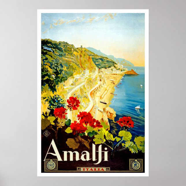 Amalfi Coast, Italy Poster (Front)