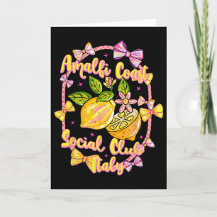 Amalfi Coast Italy Social Club Bow Lemon Travel Va Card