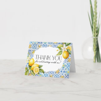 Amalfi Coast Italy Thank You Card 