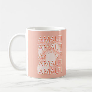 Amalfi Coast, Italy Travel Art, Preppy, Minimalist Coffee Mug