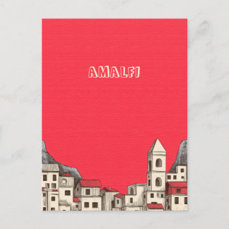 Amalfi Coast Italy Travel Postcard