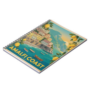 Amalfi Coast Italy Vintage Travel Notebook