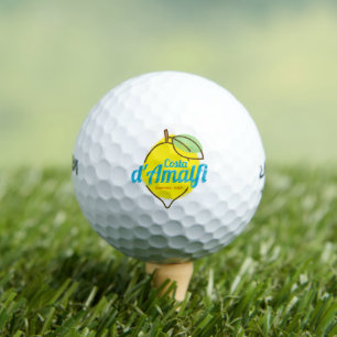Amalfi Coast Lemon Italy Vintage Costa d'Amalfi Golf Balls