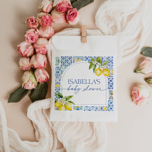 Amalfi Coast Lemon Mediterranean Baby Shower Favour Bag