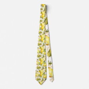 Amalfi Coast Lemon Pattern  Tie