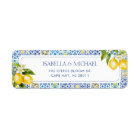 Amalfi Coast Lemon Return Address Label