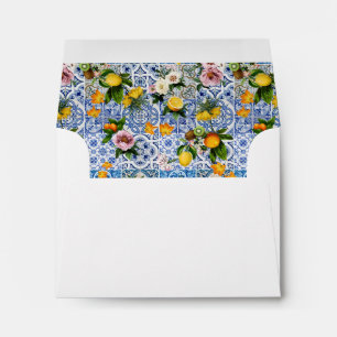 Amalfi Coast Lemon Tiles Italy Interior Envelope