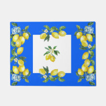 Amalfi Coast Lemons Ocean Blue