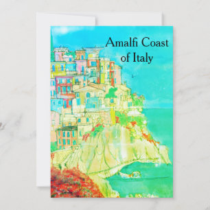 Amalfi Coast of Italy Postcard by artist