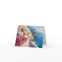 Amalfi Coast Positano Italy Thank You Card