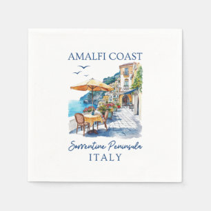 Amalfi Coast - Positano Italy Travel Napkin