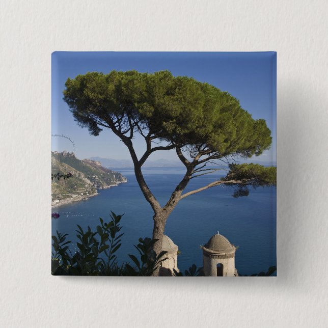 Amalfi coast, Ravello, Campania, Italy 2 Inch Square Button (Front)