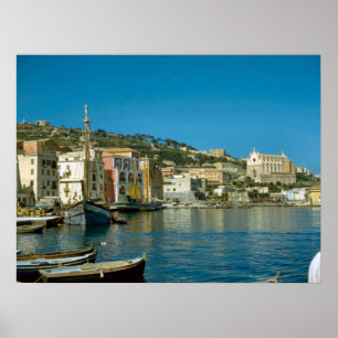 Amalfi coast, Salerno waterfront Poster
