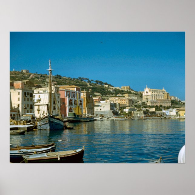 Amalfi coast, Salerno waterfront Poster (Front)