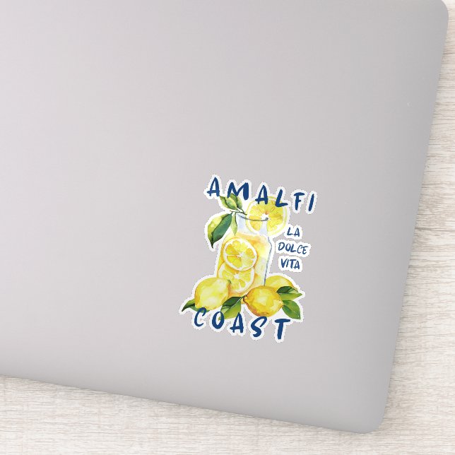 Amalfi Coast Sticker – La Dolce Vita Limoncello  (Detail)