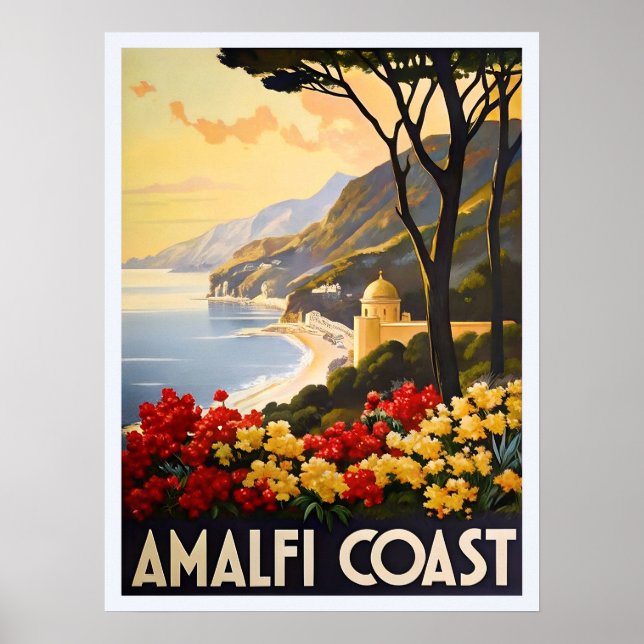 Amalfi Coast - Stunning Views of Italy's Coastline Poster (Front)