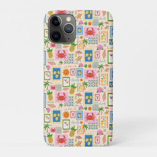 Amalfi Coast Summer Mediterranean Pattern iPhone 11 Pro Case