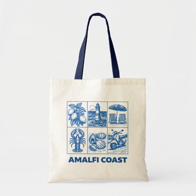 Amalfi Coast Tote Bag (Front)