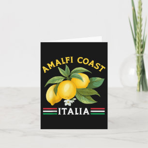 Amalfi Coast Town Italian Lemons Italy Card