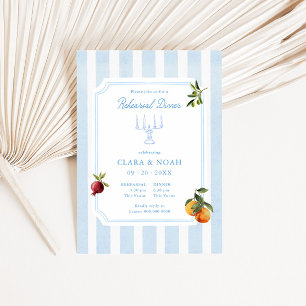 Amalfi Dolce Vita Italian Wedding Rehearsal Dinner Invitation