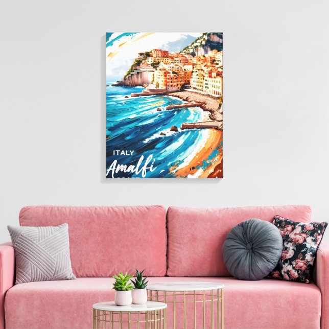 Amalfi Dreams Canvas Print (Insitu(LivingRoom))