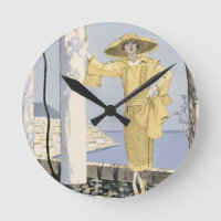 Amalfi, illustration of a woman in a yellow dress