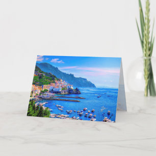 Amalfi Italy Europe Photo Art Card