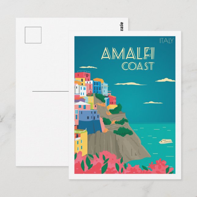 Amalfi Italy Famous Travel Place Postcard (Front/Back)