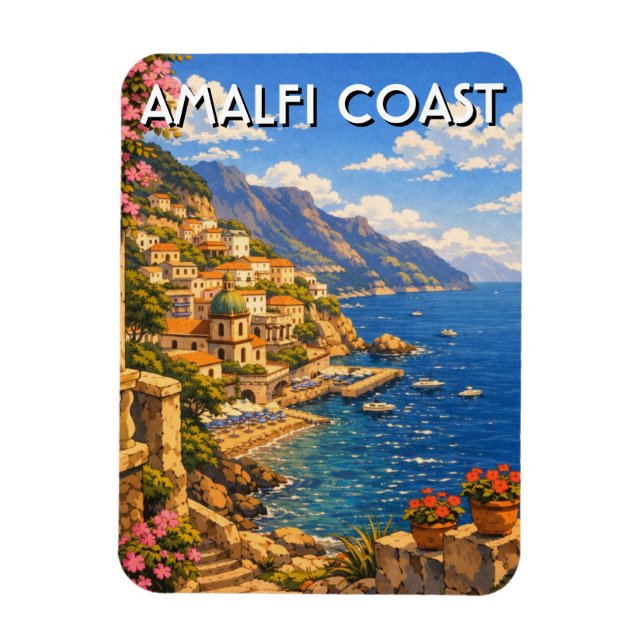 Amalfi Italy Magnet (Vertical)