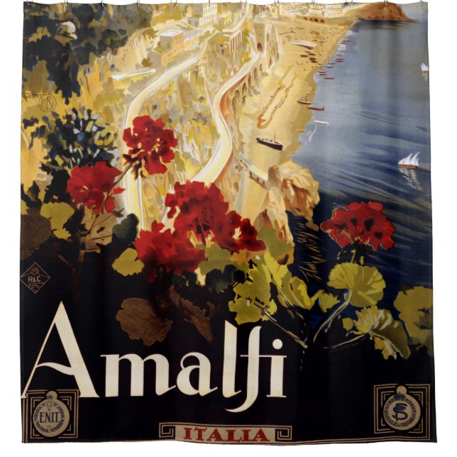 Amalfi Italy Travel Poster Art Graphic (Front)