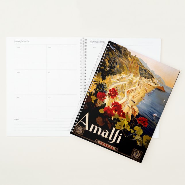 Amalfi Italy Travel Poster Art Graphic Planner (Display)