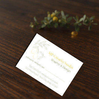 Amalfi Lemon Chic Business Card