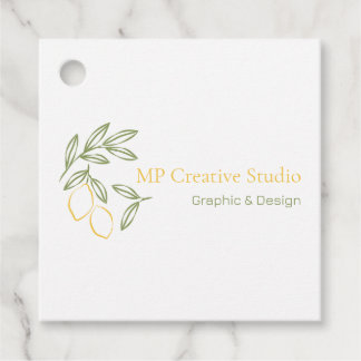 Amalfi Lemon Chic Favour Tags