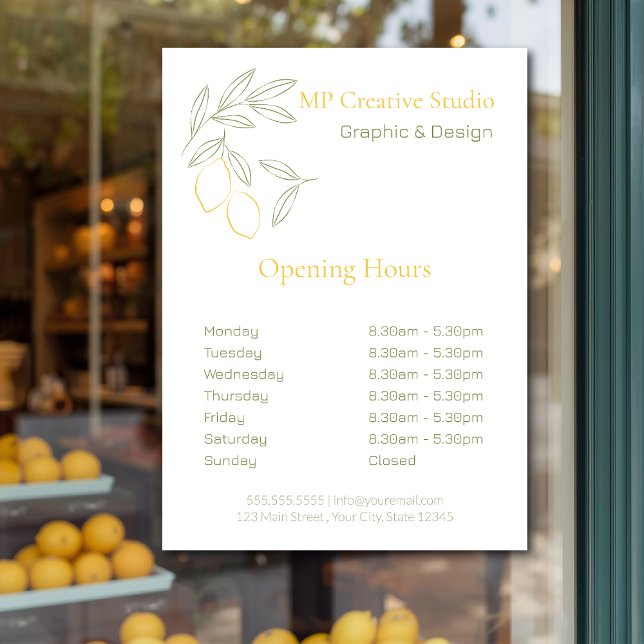 Amalfi Lemon Chic Window Cling (Creator Uploaded)