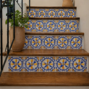 Amalfi Lemon Citrus Watercolor Mediterranean  Tile